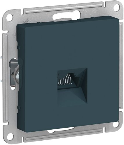 Розетка компьютерная без рамки Systeme Electric AtlasDesign 1-м. RJ45 5e изумруд фото Розетка компьютерная без рамки Systeme Electric AtlasDesign 1-м. RJ45 5e изумруд картинка
